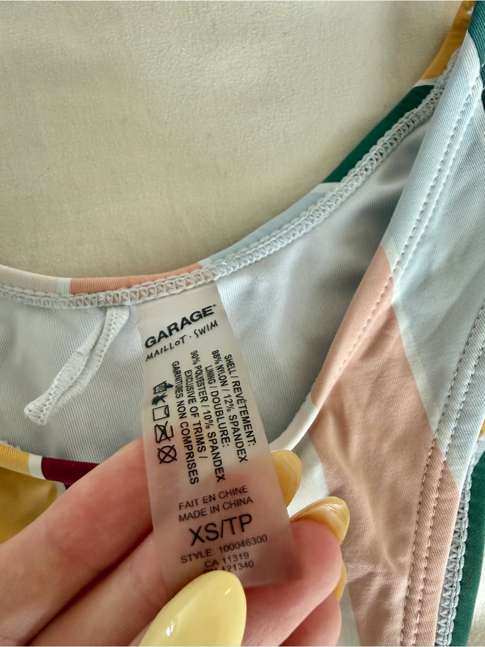 Striped Multicolor Bikini Set - Picture 2 of 2